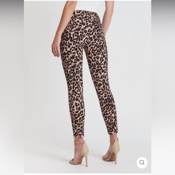 Paige Hoxton Ankle Pink Brown Leopard Jeans Sz 25 - Picture 2 of 10